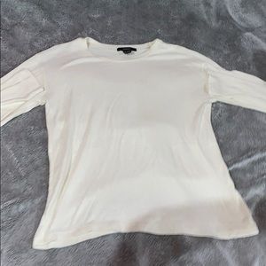 Long sleeve white soft shirt
